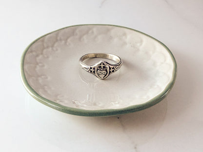 Vinatge-Style Sterling Sacred Heart Ring – Ready to Ship