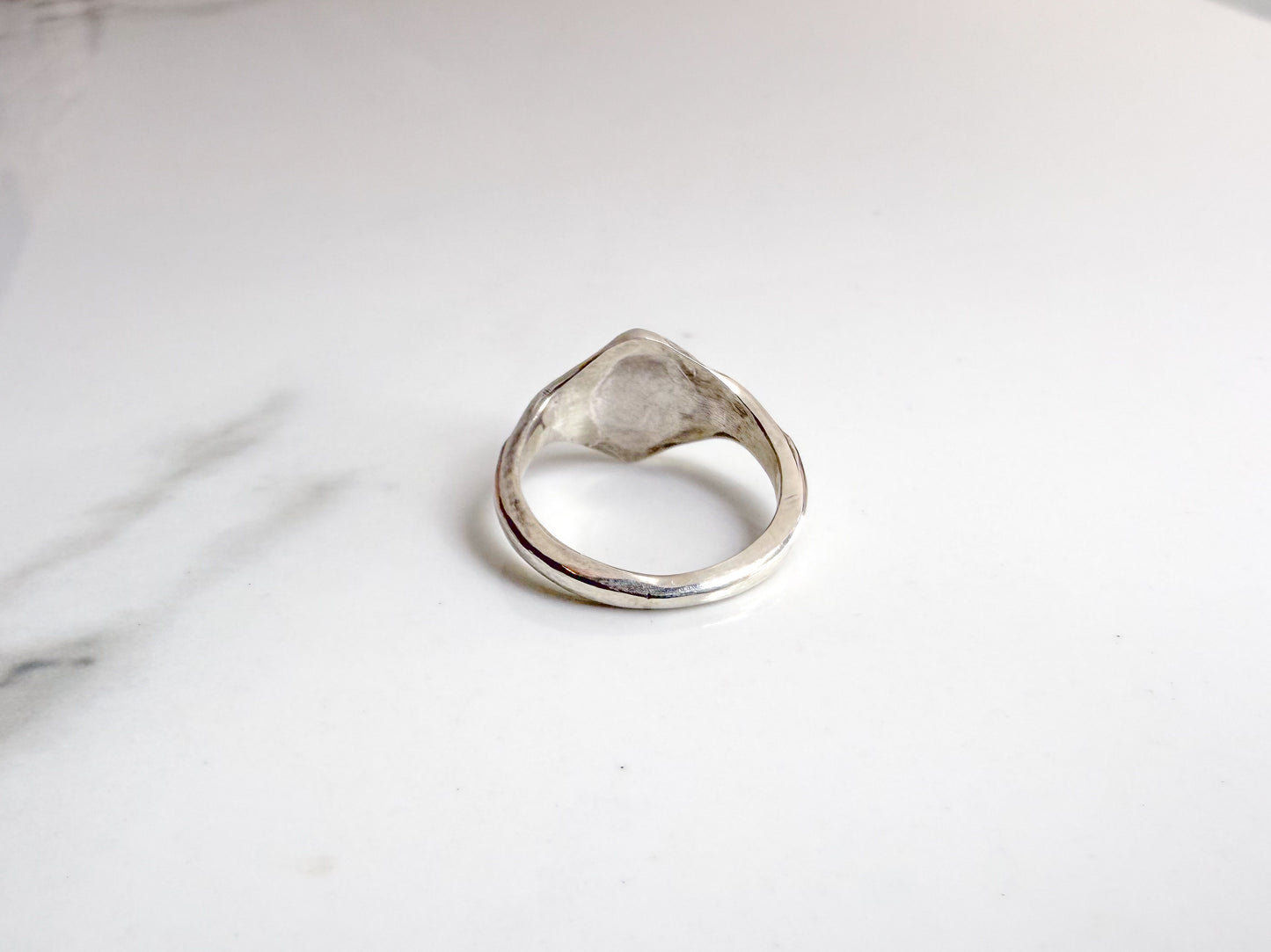 Vinatge-Style Sterling Sacred Heart Ring – Ready to Ship