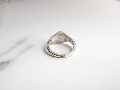 Vinatge-Style Sterling Sacred Heart Ring – Ready to Ship