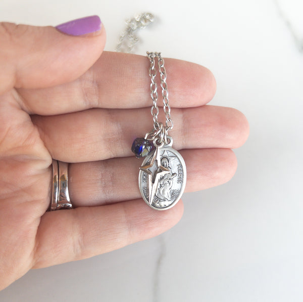 Stella Maris, Our Lady Star of the Sea Necklace