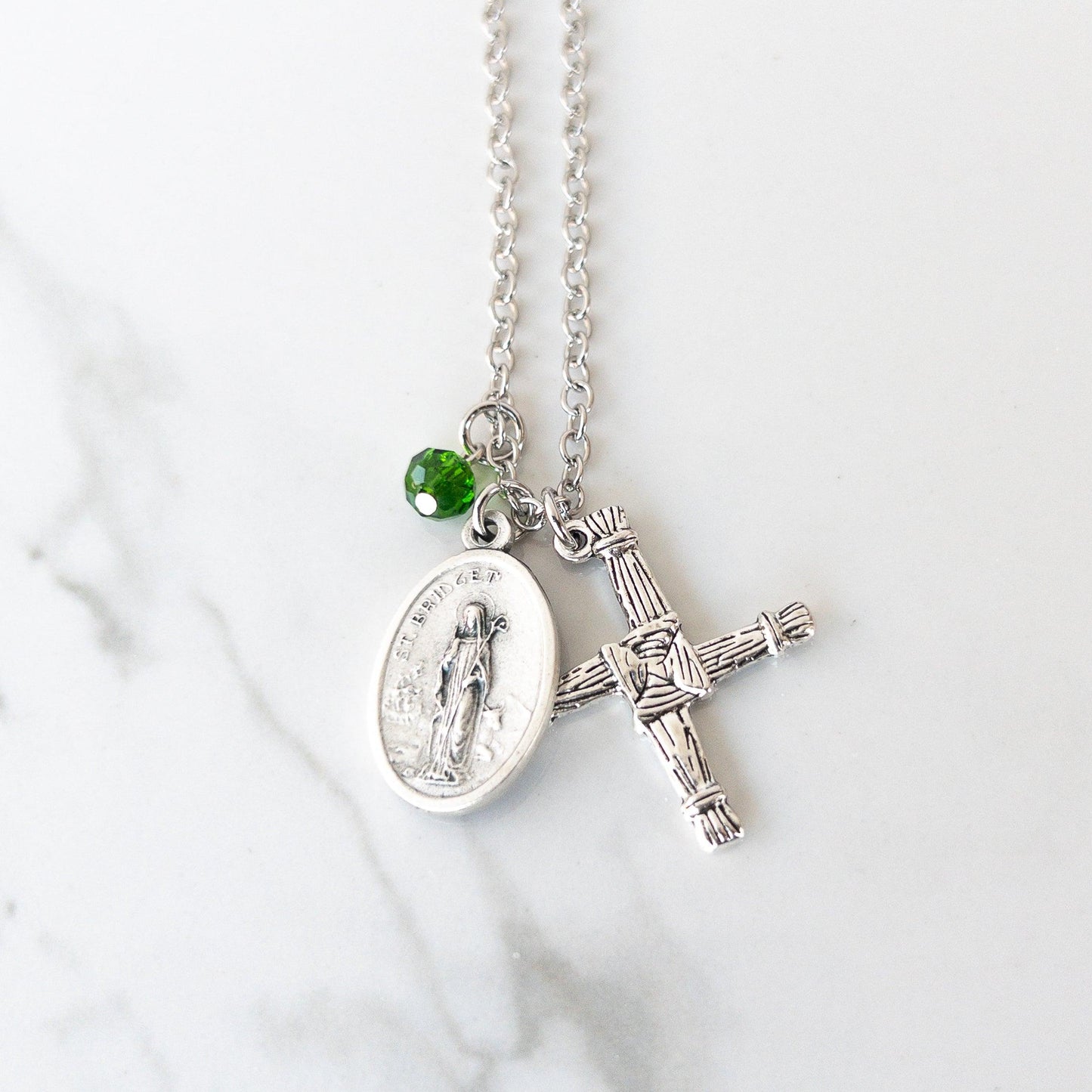 St Bridget / Brigid's Cross Necklace