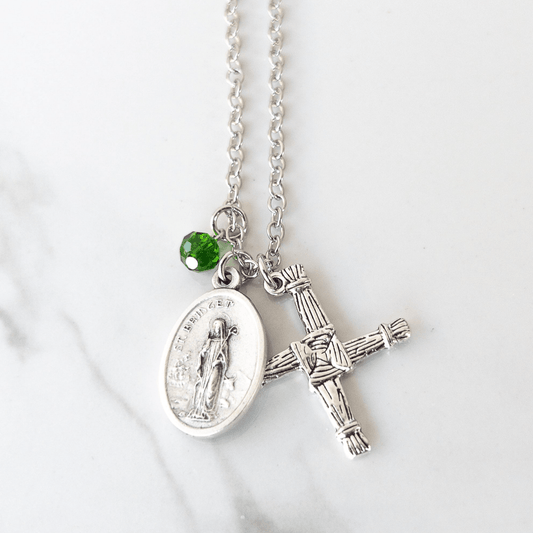 St Bridget / Brigid's Cross Necklace