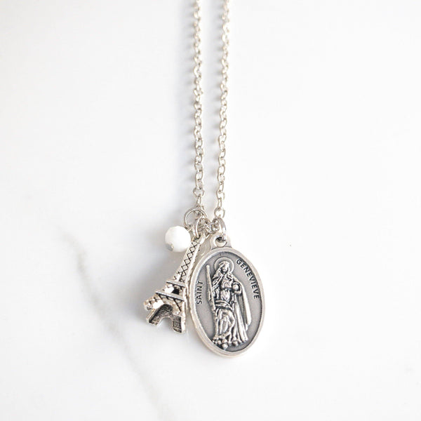 St Genevieve Eiffel Tower Necklace - Sagely Sparrow