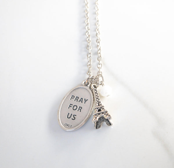 St Genevieve Eiffel Tower Necklace - Sagely Sparrow