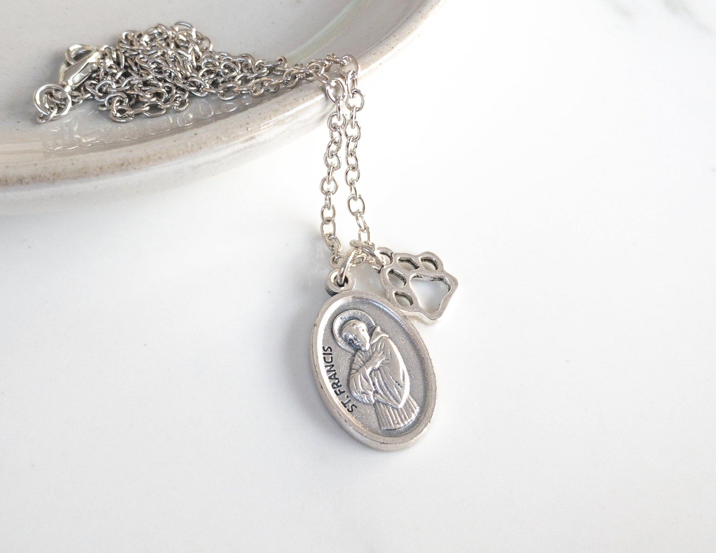 St Francis of Assisi Necklace - Sagely Sparrow