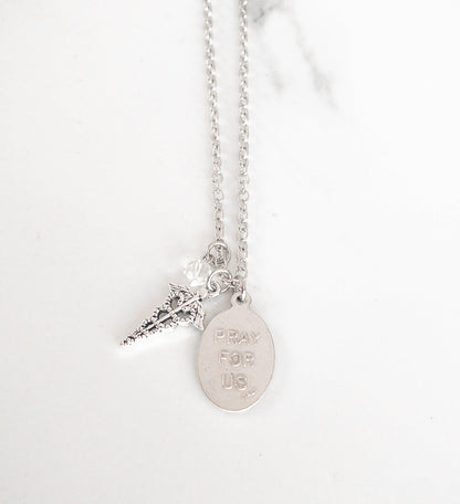 St Catherine of Siena Necklace - Sagely Sparrow
