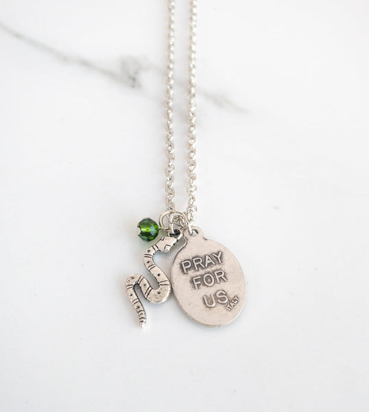 St Patrick and Snake Necklace - Sagely Sparrow