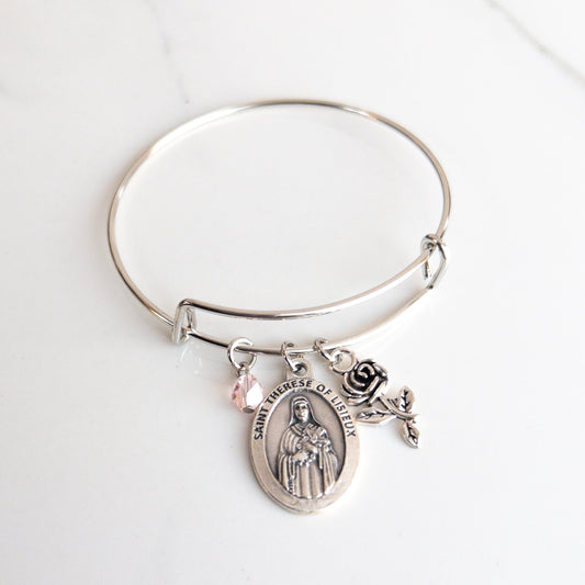 St Therese of Lisieux Confirmation Bracelet