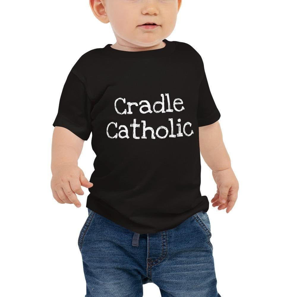 Cradle Catholic Baby Tee - Black / 6-12m