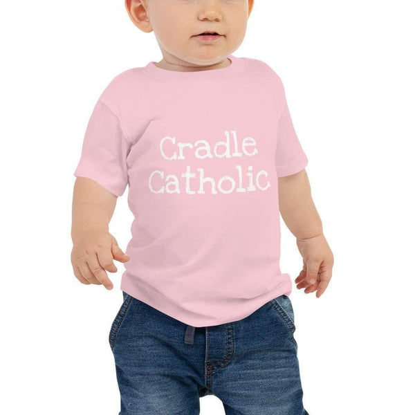 Cradle Catholic Baby Tee - Pink / 6-12m