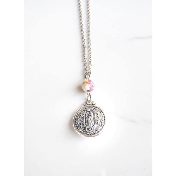 Double Sided Our Lady of Guadalupe Layering Necklace - 