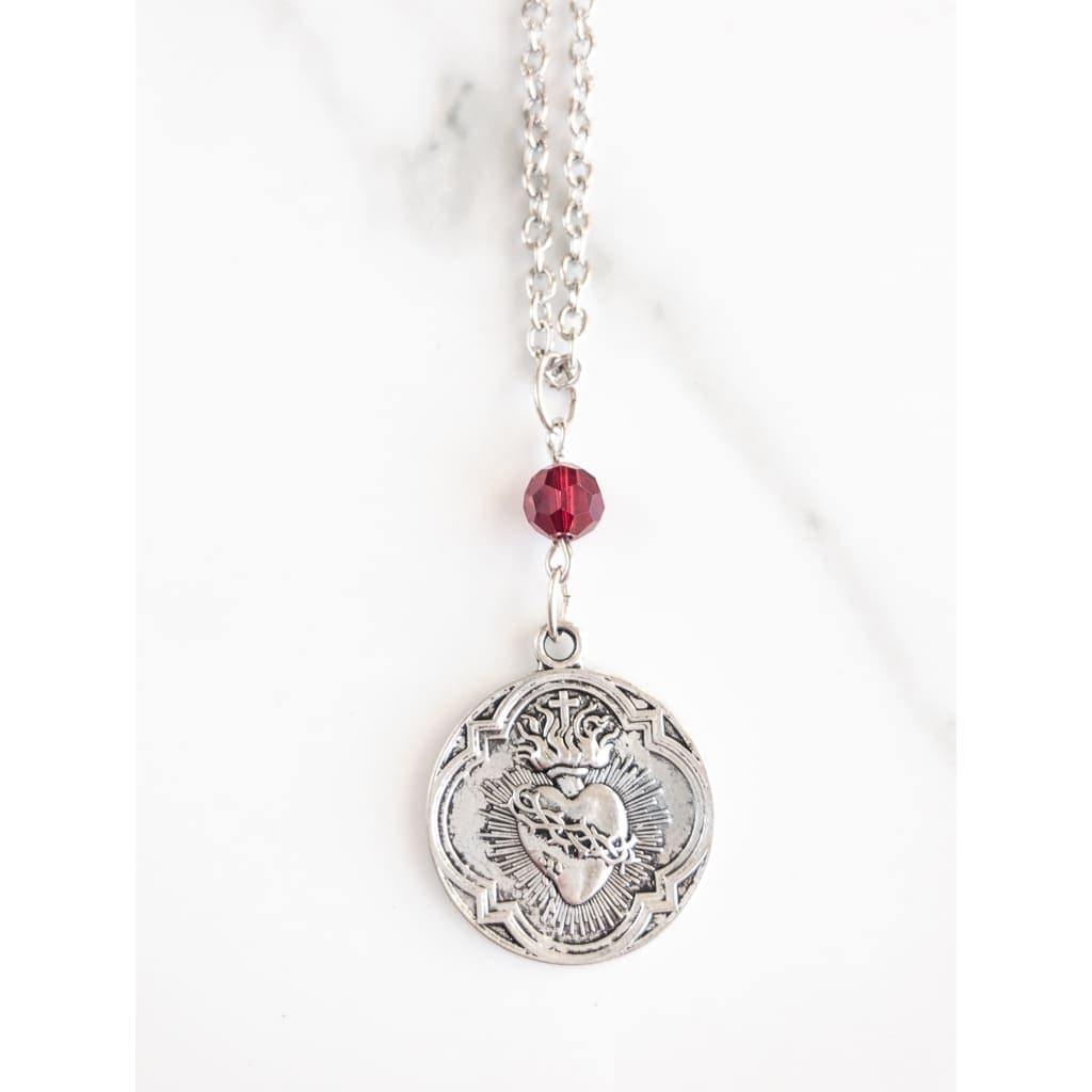 French Sacred Heart Necklace - Necklace