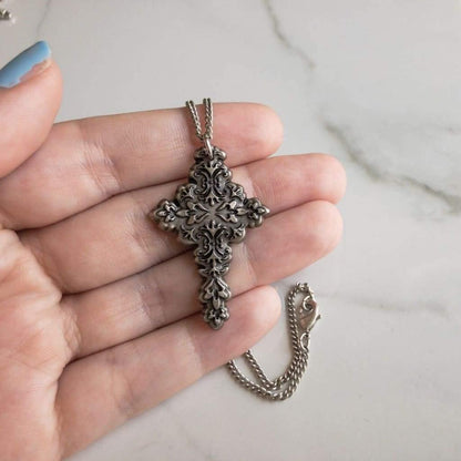 Large Cross Necklace - Necklace
