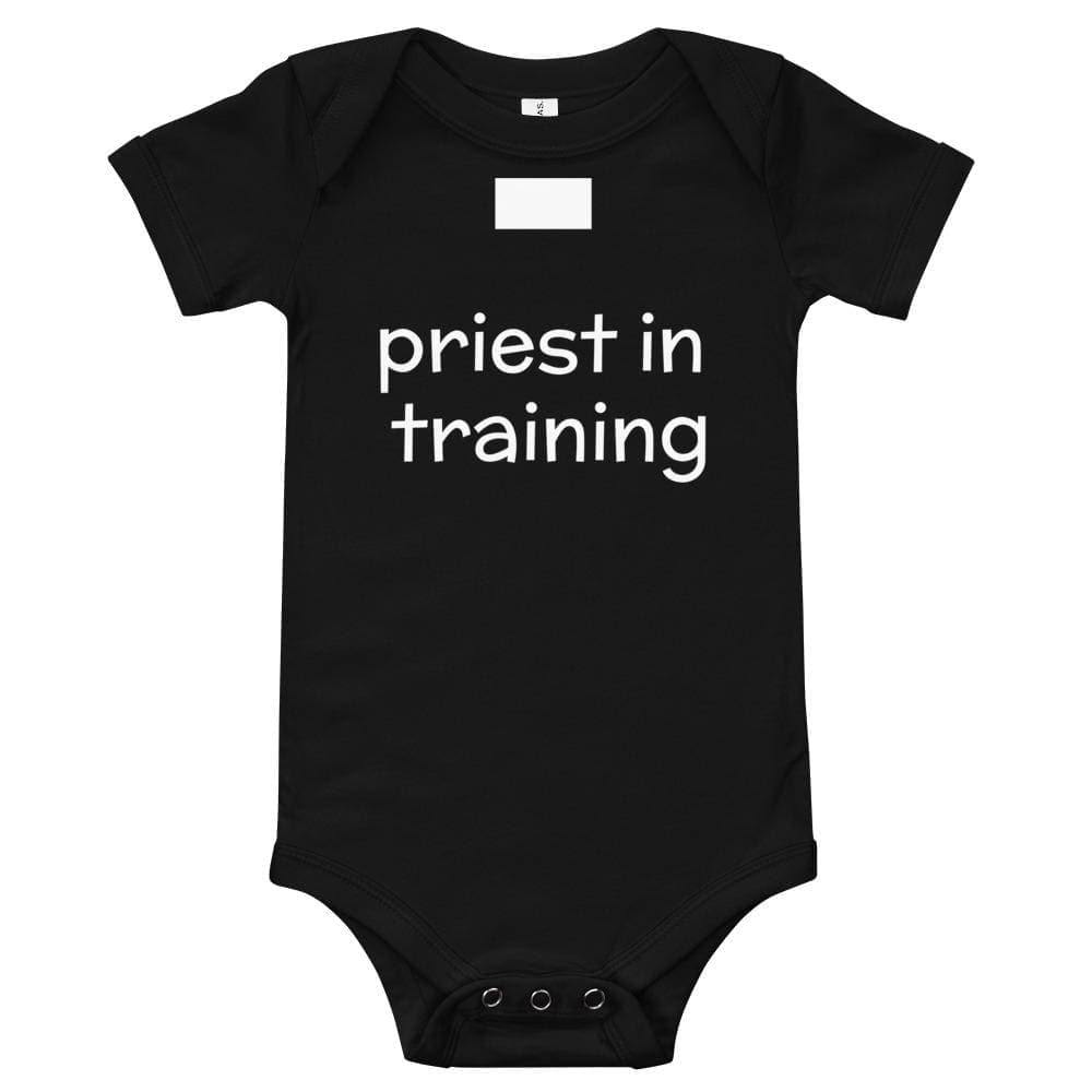 Priest in Training Baby Bodysuit - 3-6m - Baby Bodysuit