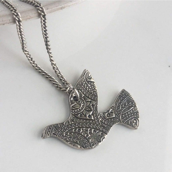 Reversible Dove Necklace - Necklace