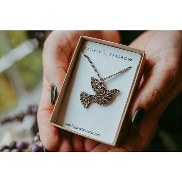 Reversible Dove Necklace - Necklace