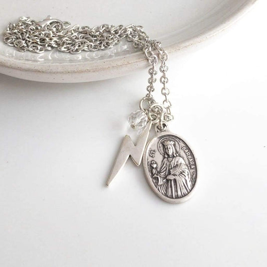 St Barbara Necklace - Saint Necklace