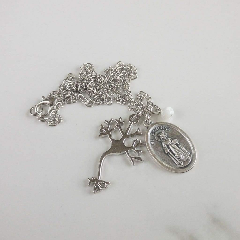 St Dymphna and Neuron Necklace - Necklace