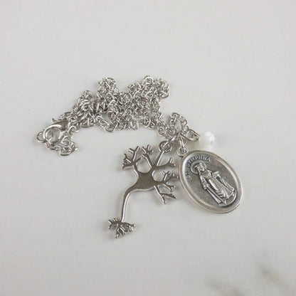St Dymphna and Neuron Necklace - Necklace