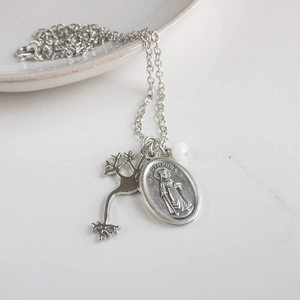St Dymphna and Neuron Necklace - Necklace