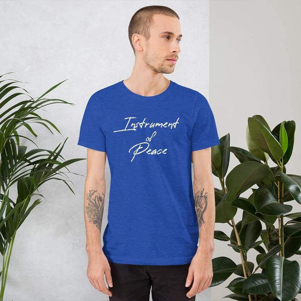 St Francis of Assisi Instrument of Peace T-Shirt - Heather 