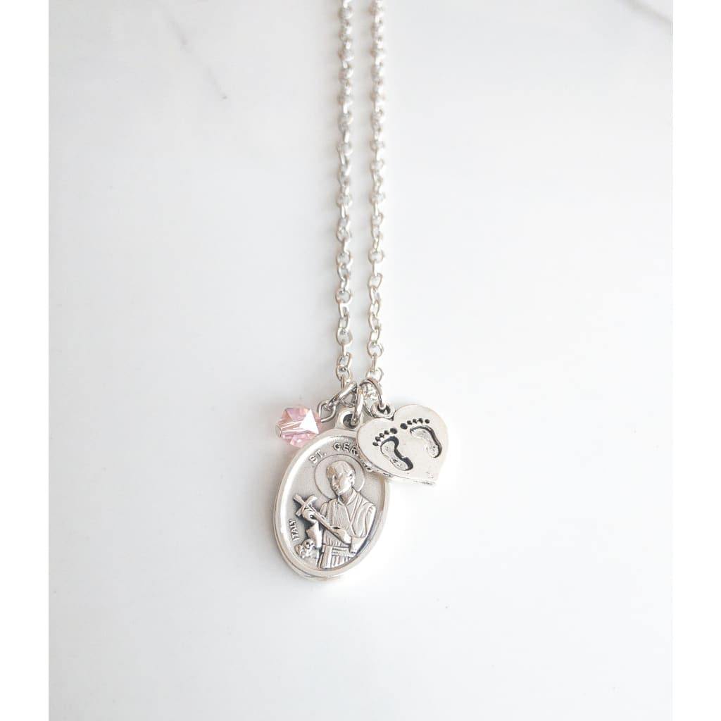 Amazon.com: VPP Silver Tone St Gerard Pray for Us Medal Pendant Necklace  Ladies 20 inch Chain : Clothing, Shoes & Jewelry