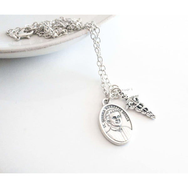 St Gianna Molla Necklace - Saint Necklace