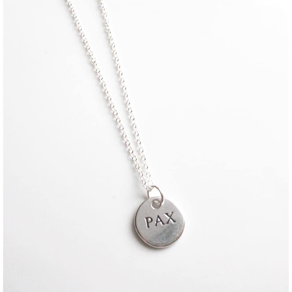 Sterling Silver Pax Necklace - Necklace